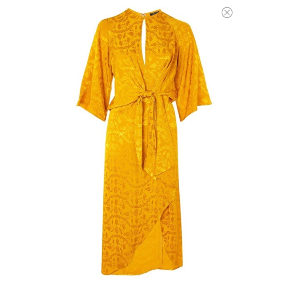 TOPSHOP Jacquard Knot Midi Dress SOLD OUT